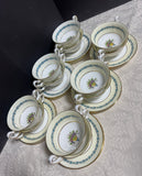 24-Piece Wedgwood England Appledore Cream Soup Bowls & Saucers Set