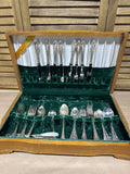 1881 Rogers Oneida Enchantment Flatware Set With Case - 63 Pieces
