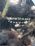 Black Smith & Clark Ironworks 2 Qt Enameled Cast Iron Pumpkin Dutch Oven