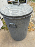 20 Gal Galvanized Metal Trash Can w/Lid