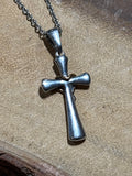 Stainless Steel Necklace & Cross Pendant