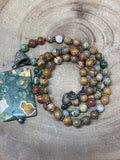 Jasper Beaded Necklace/Pendant