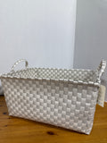 Seagrass Style Storage Basket / Woven Basket With Handles