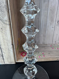 Pair of Unbranded Crystal Candlesticks