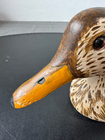 (B) Hutch Signed Jerry Hutchins 1979 Mallard Hen Wooden Duck Decoy