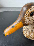 (B) Hutch Signed Jerry Hutchins 1979 Mallard Hen Wooden Duck Decoy