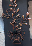 Olive Tree in Urn Rustic Metal Wall Art