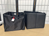 Crate & Barrel Canvas Totes/Baskets (C), Set of 4,  12"x11", 10"H.
