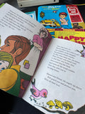 Lot of Assorted Children’s Story Books with 45 RPM Vinyl & Single Vinyl in Case