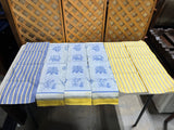 Yellow and Blue Kitchen Towel Lot, 6 pc