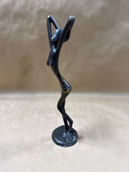 Mid Century Style Bronze Woman Figure Statue