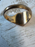 14K Gold Signet Ring SIZE 6.5