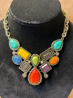 Colorful Gold Tone Necklace