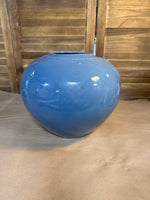 Periwinkle Haeger Style Vase With Bow