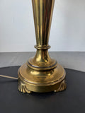 Heavyweight Vintage Brass Dual Bulb 3-Way Table Lamp (WORKS)