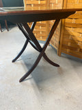 Vintage Folding Table with Painted Floral Still Life
