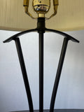 Modern Style Tall Wrought Iron Table Lamp (WORKS)