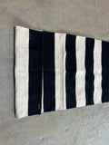 Black/White Canvas Textured Rug (50"x28")