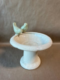 Ceramic Decorative Bird Bath READ DESCRIPTION