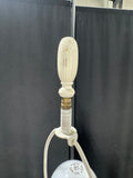 White Painted Metal Vintage 3-Way Floor Lamp with Candle or Plant Holder Tiers (WORKS)