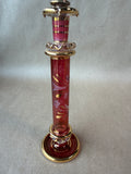 Ruby Red And Gold Egyptian Style Perfume Bottle (B)
