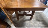 Antique Square Dining Table with Leaf, NO CHAIRS***HEAVY ITEM***READ DETAILS ON PICK UP POLICY***