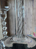 Pair of Unbranded Crystal Candlesticks