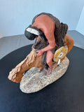 Daniel Monfort Signed 1982 End of the Trail Sculpture