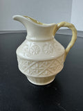 Belleek Ireland Iridescent Yellow Cleary Pattern Creamer