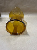Amber Colored Colonial Williamsburg Style Hurricane Glass