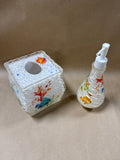 Acrylic Colorful Fish Tissue Cover And Soap Dispenser
