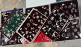 9-Piece Boxed Sets of Assorted Spun Glass Ornaments AS IS (READ DESCRIPTION CAREFULLY)