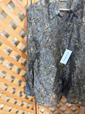 Woman’s Size 44 Floral Button Up Blouse