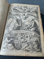 Antique 1851 Biblia Swedish Bible