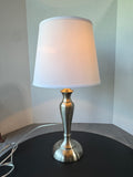 Brushed Nickel Lightweight Table Lamp (WORKS)