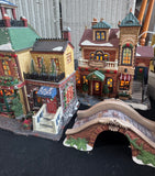 33-Piece Member’s Mark Victorian Village Animated & Lighted Holiday Set in Box (WORKS)