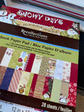 White 4-Tier Wooden Desktop Organizer Packed with Scrapbook Paper & Accessories