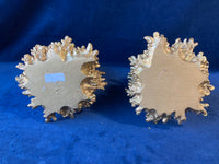 Pair of Decorative Golden Christmas Trees