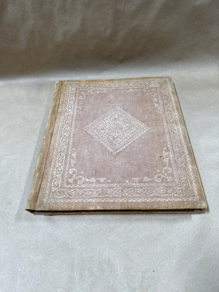 Vintage Brownish Velvet Portfolio Book