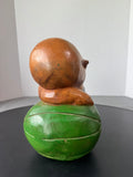 Philippines Large Heavyweight Carved Wooden Sleeping Buddha