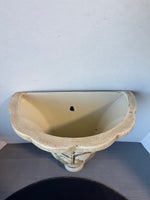 Oriental Accent Shabby Chic Ceramic Wall Pocket