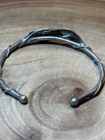 Silver Tone Leaf Bracelet
