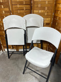 (3) Lifetime Folding Chairs
