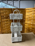 Three Tier Wicker Stand