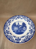Wedgewood Blue And White Wheaton College Mary Lyon Hall Plate (A)