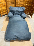 Denim Bean Bag Style Chair, 2 Available, PRICED INDIVIDUALLY, $75 each