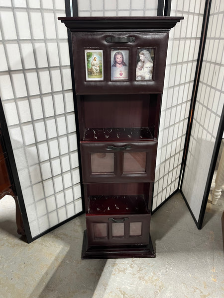 Narrow Cabinet with Photo Albums