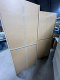 Pair of Black IKEA Cabinets, Particle Board/Cardboard Backing