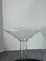 Pair of Crate & Barrel Turkish Glass Candlesticks