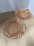 Set Of 11 Pink Vereco Dishes